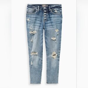 Torrid Straight Distressed Jeans Size 24 Short